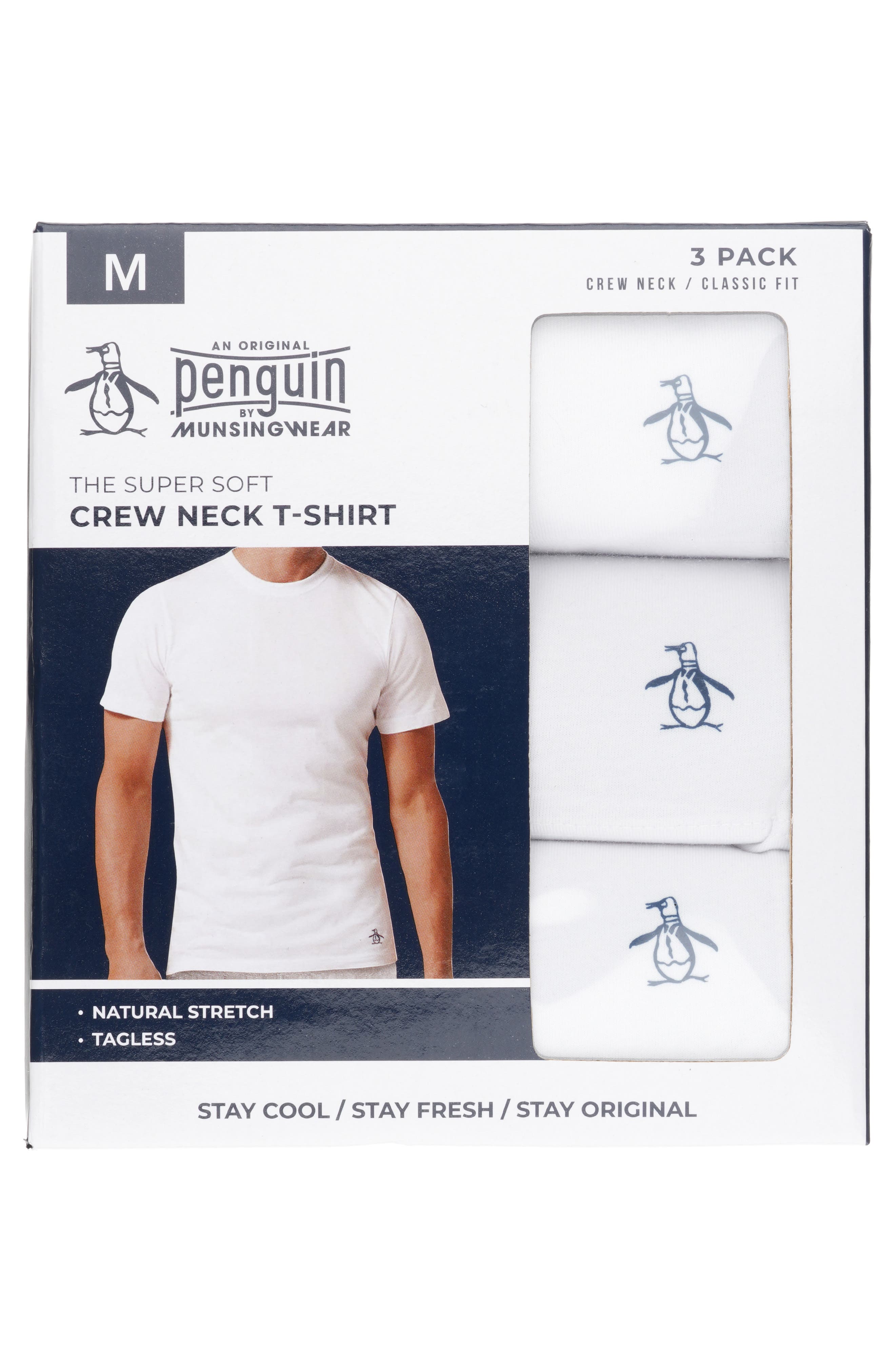 Original Penguin 3-Pack Cotton T-Shirts