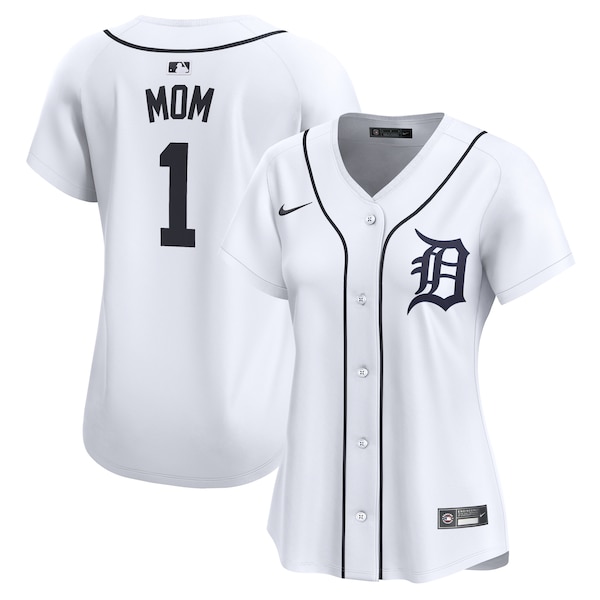 Detroit Tigers Nike Women's #1 Mom Home Limited Jersey - White