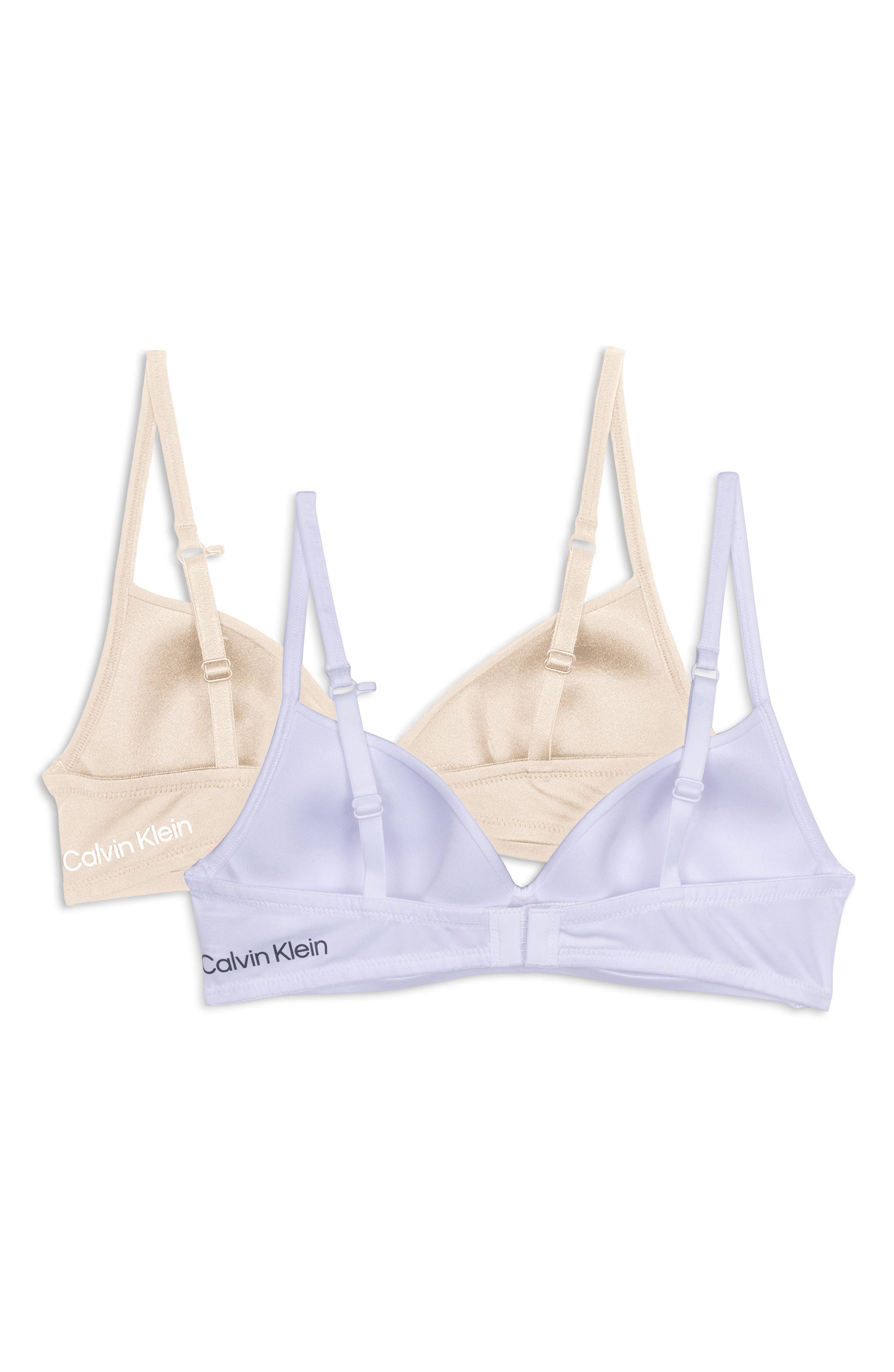Calvin Klein Kids' Softie Cup Bralettes - Pack of 2