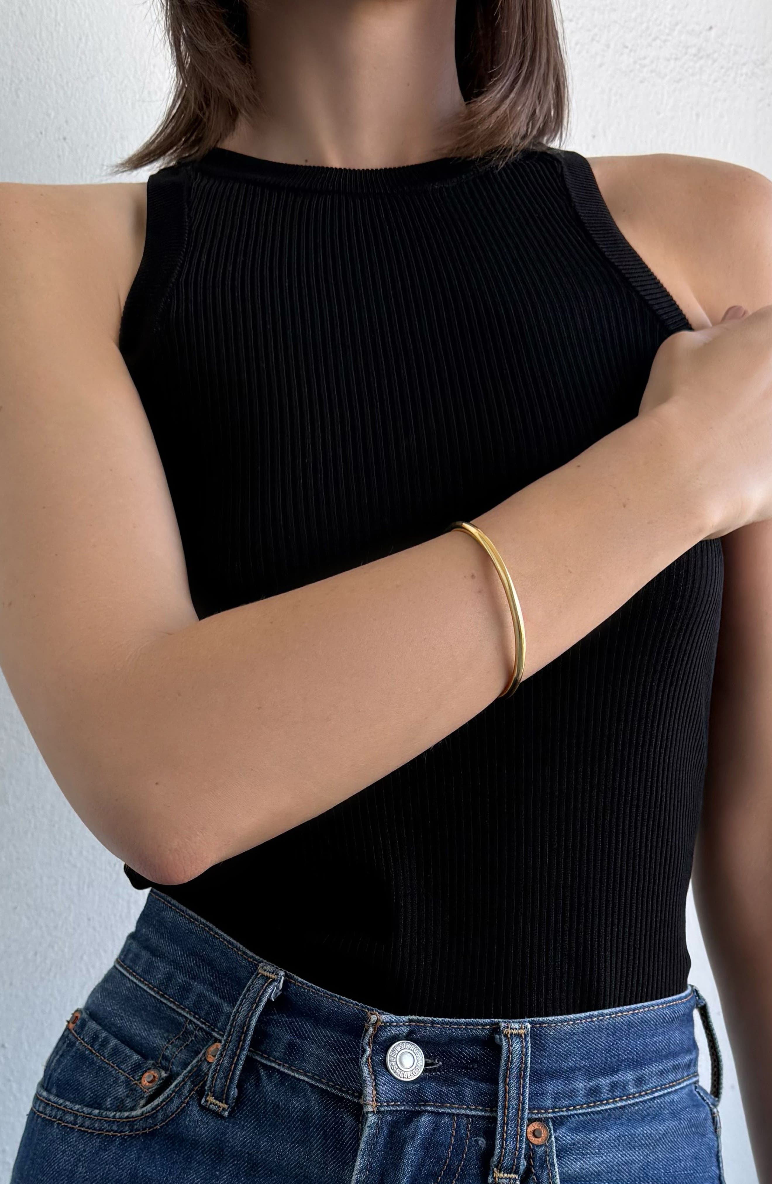 Adornia 18K Gold Plated Cuff Bracelet