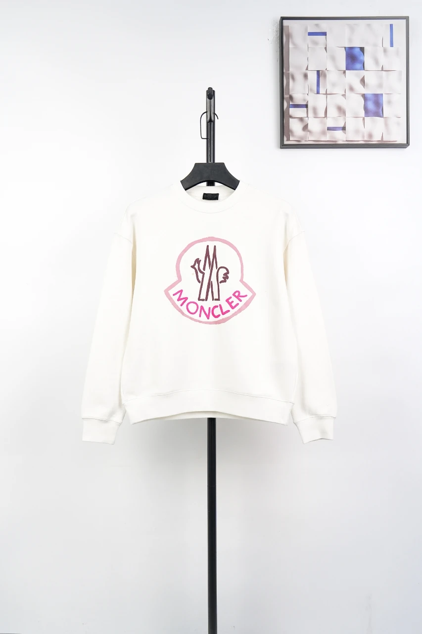 Moncler Ivory 3D Logo Crewneck Sweatshirt product photo from LabelPicks