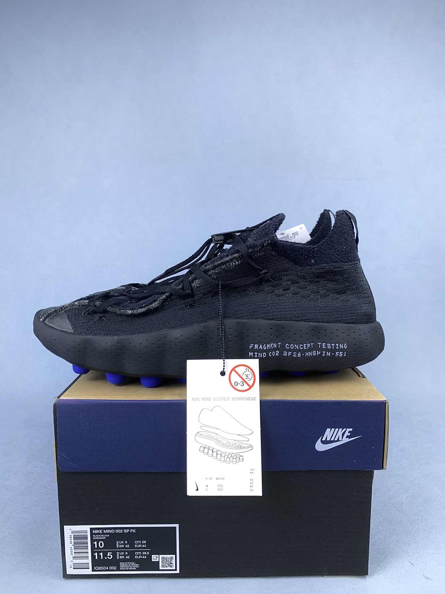Nike Mind 002 x Fragment 'Black' Shoes