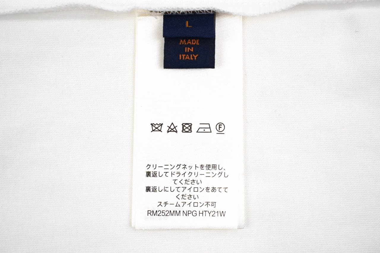 Louis Vuitton White Raffia Badge T-Shirt product photo from LabelPicks