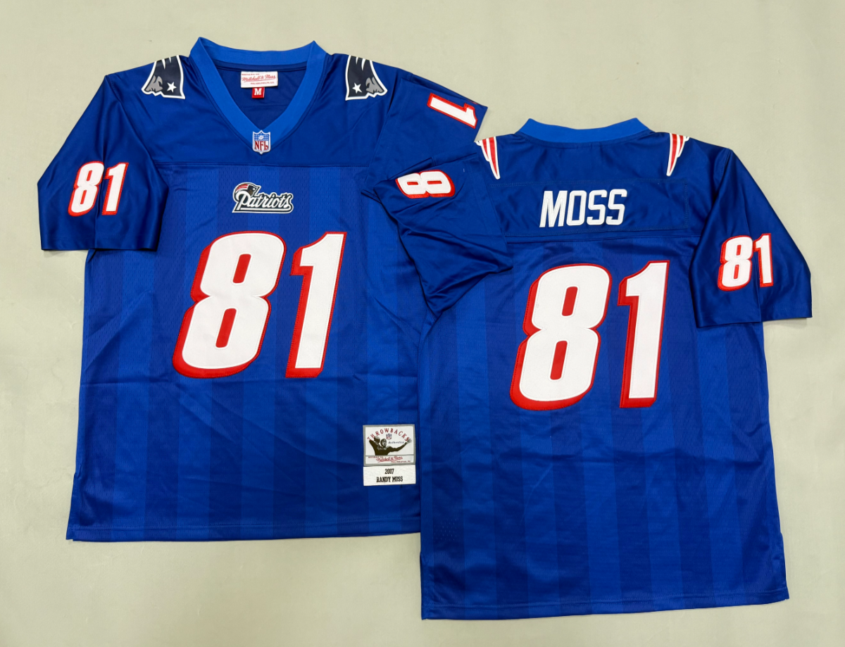 Randy Moss New England Patriots Authentic Throwback Retired Player Jersey