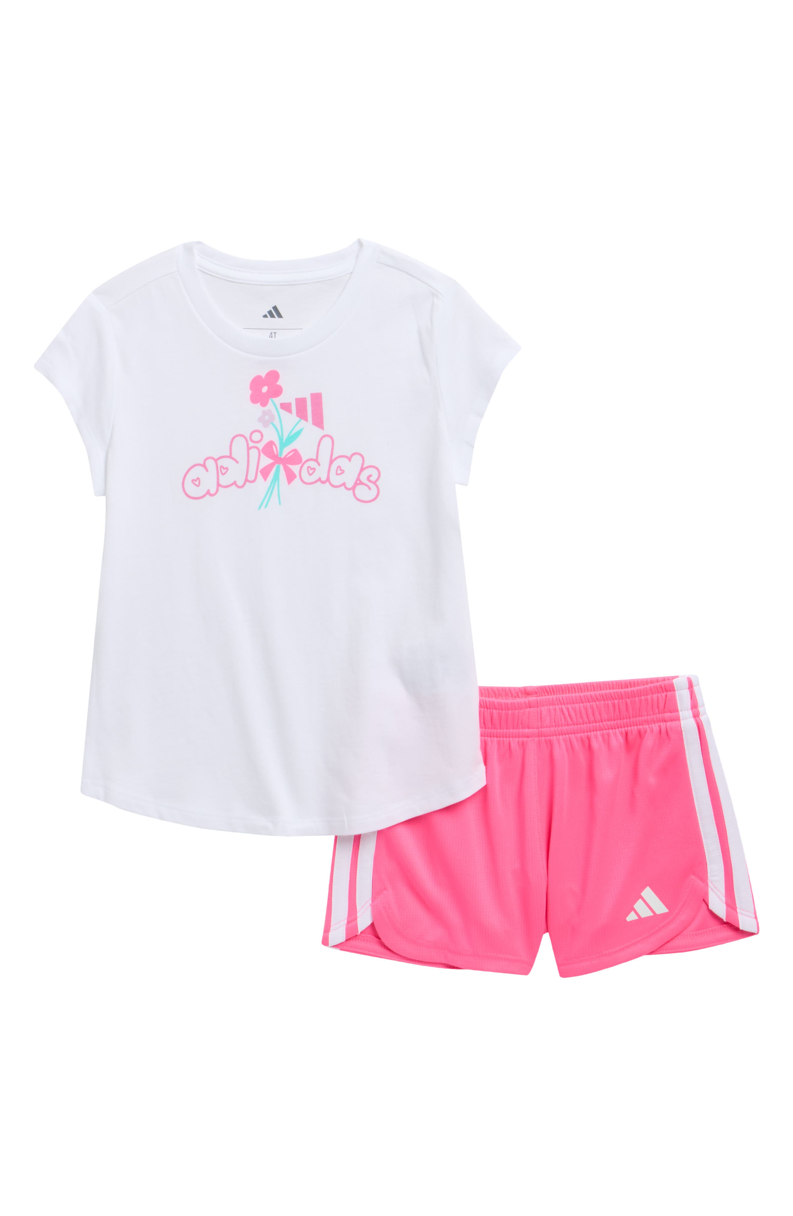adidas Kids' Logo T-Shirt & Shorts Set