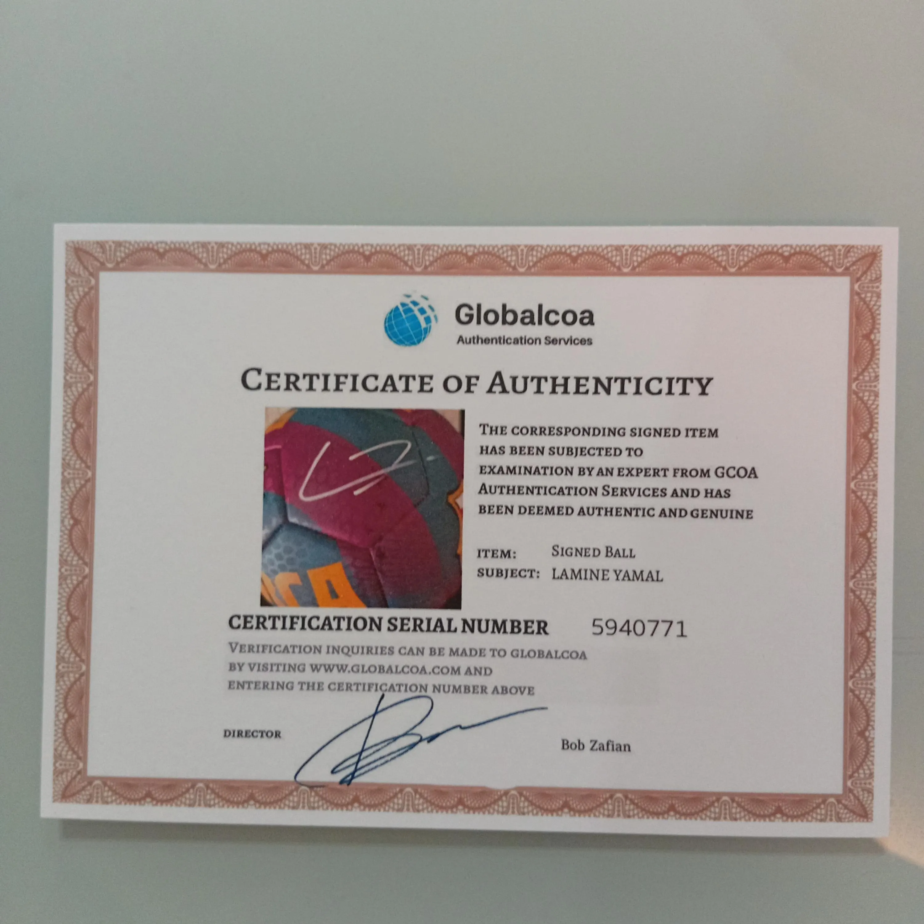Lamine Yamal Signed Autographed Barcelona FC Official Ball With COA