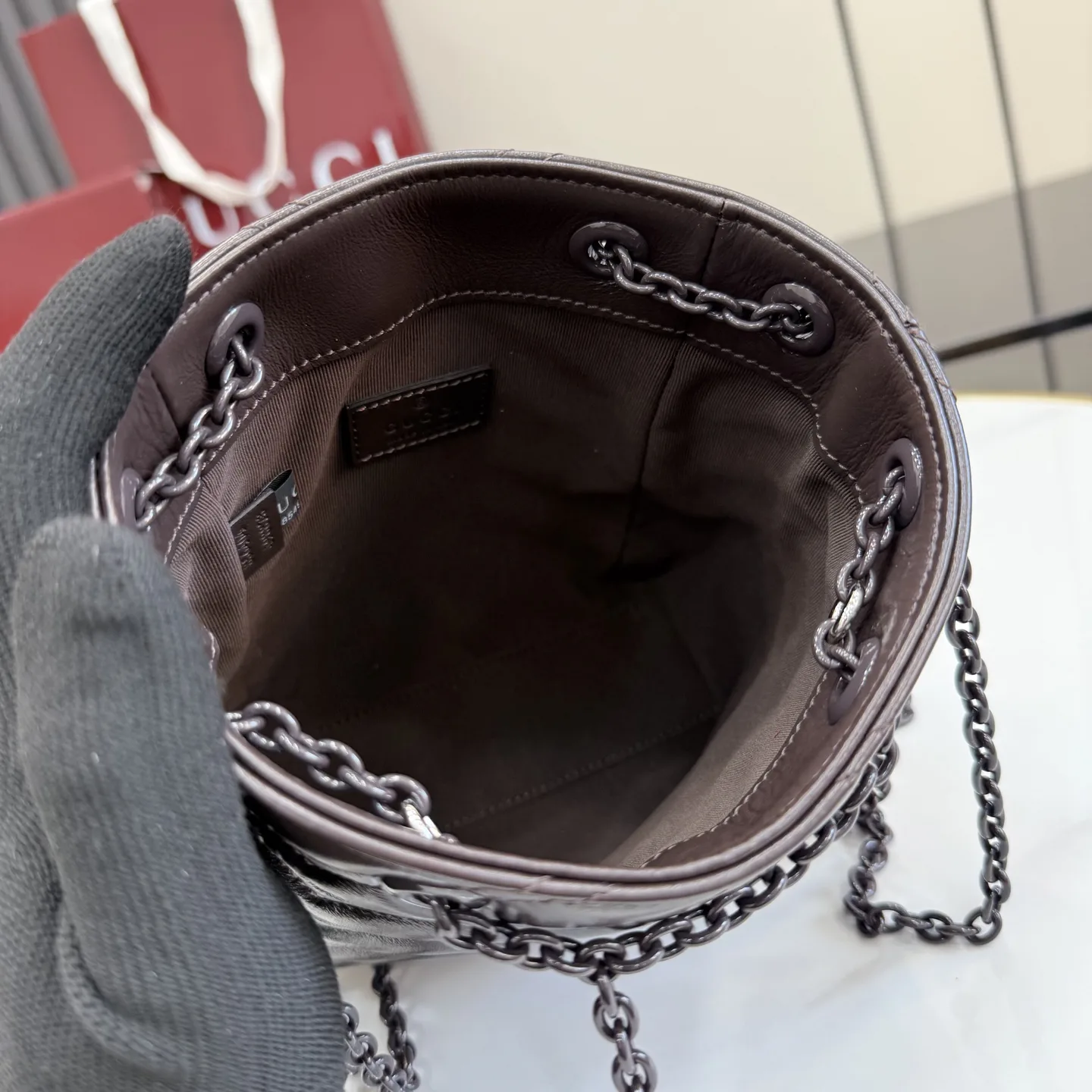 Gucci Marmont GG Supreme Canvas Bucket Bag product photo from LabelPicks