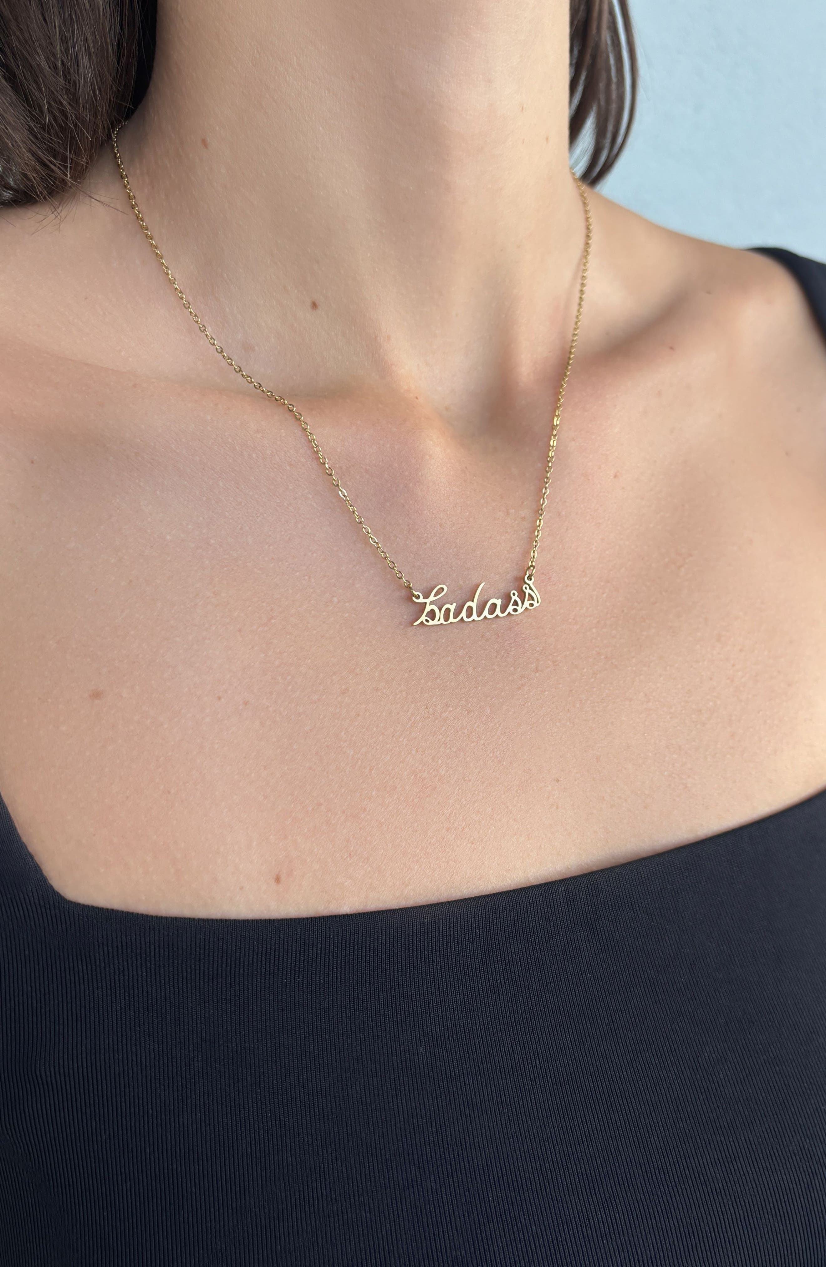 Adornia 'Badass' Pendant Necklace