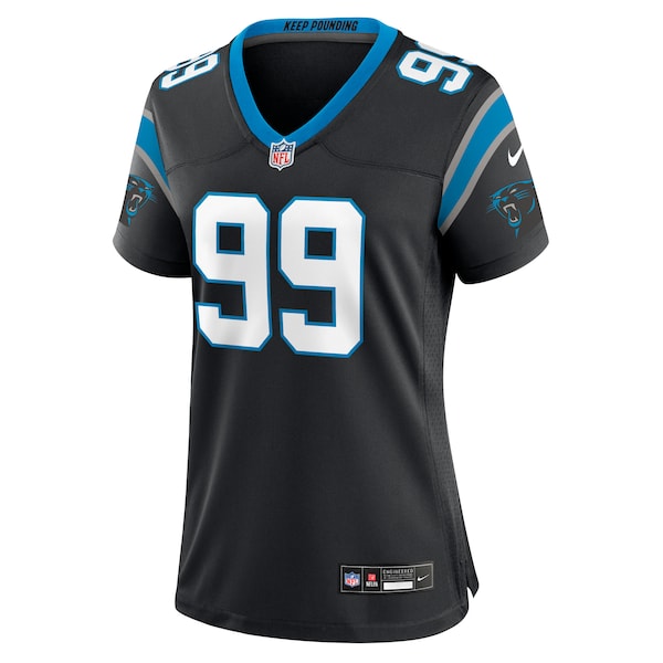 Tershawn Wharton Carolina Panthers Nike Women's Team Game Jersey -  Black