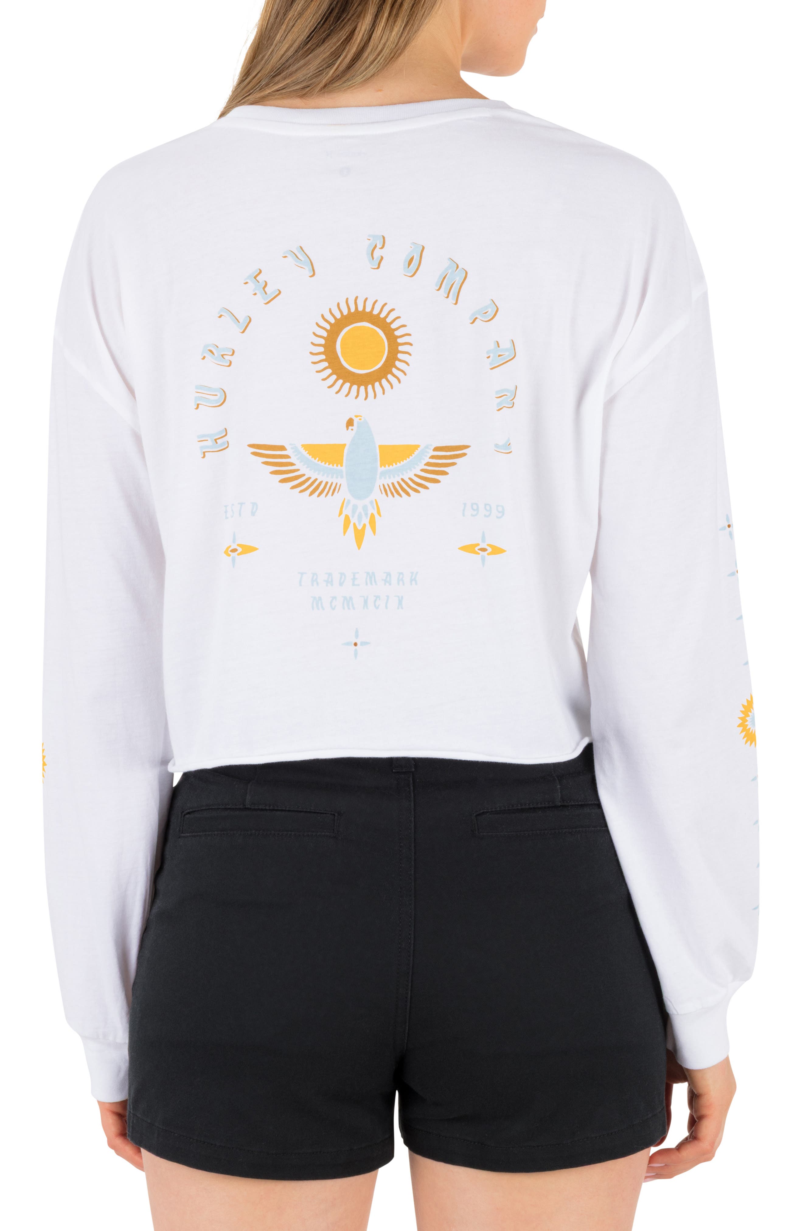 Hurley Eagle High Long Sleeve Graphic T-Shirt