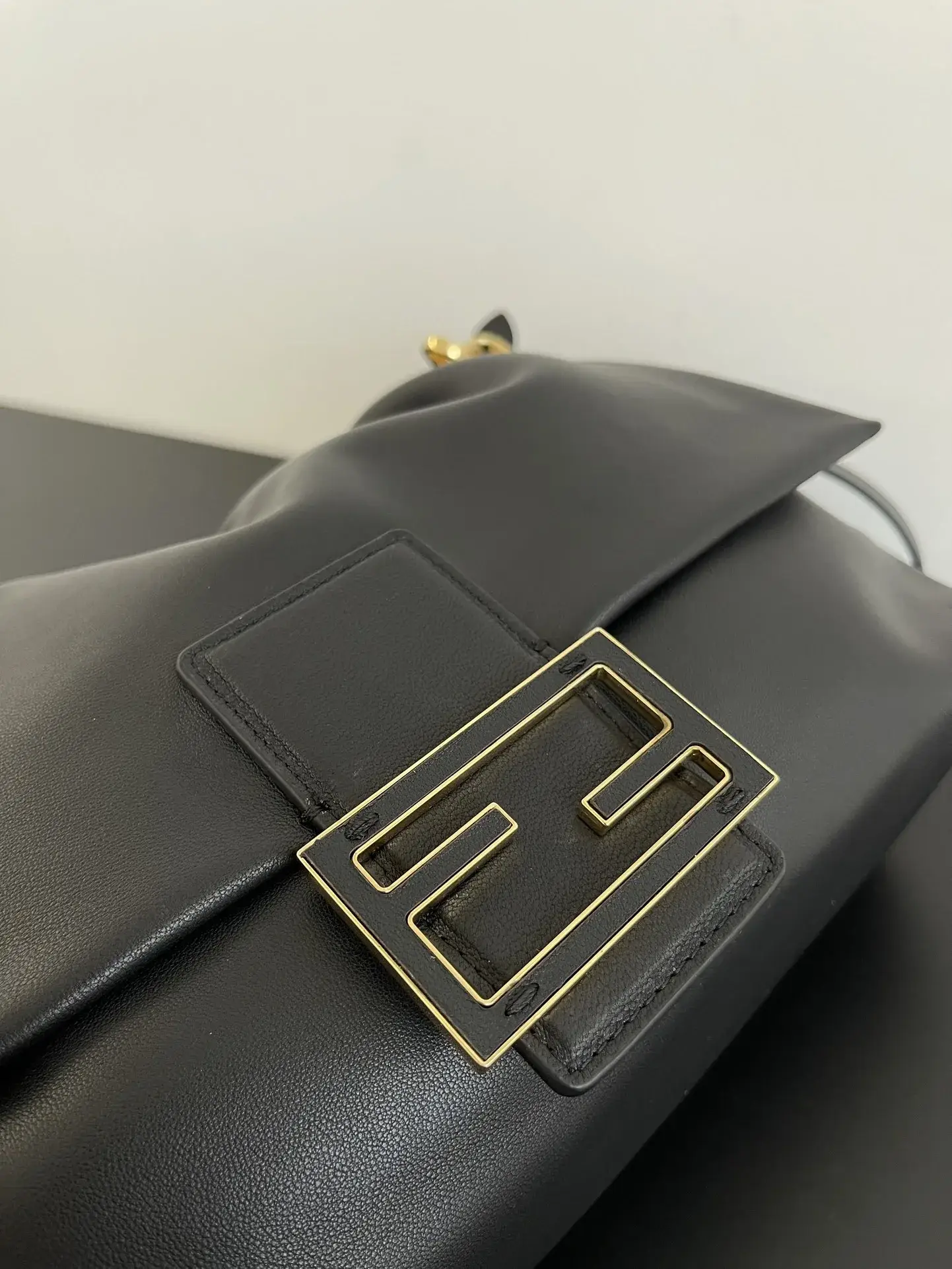 Fendi Black Baguette Lambskin Bucket Bag product photo from LabelPicks
