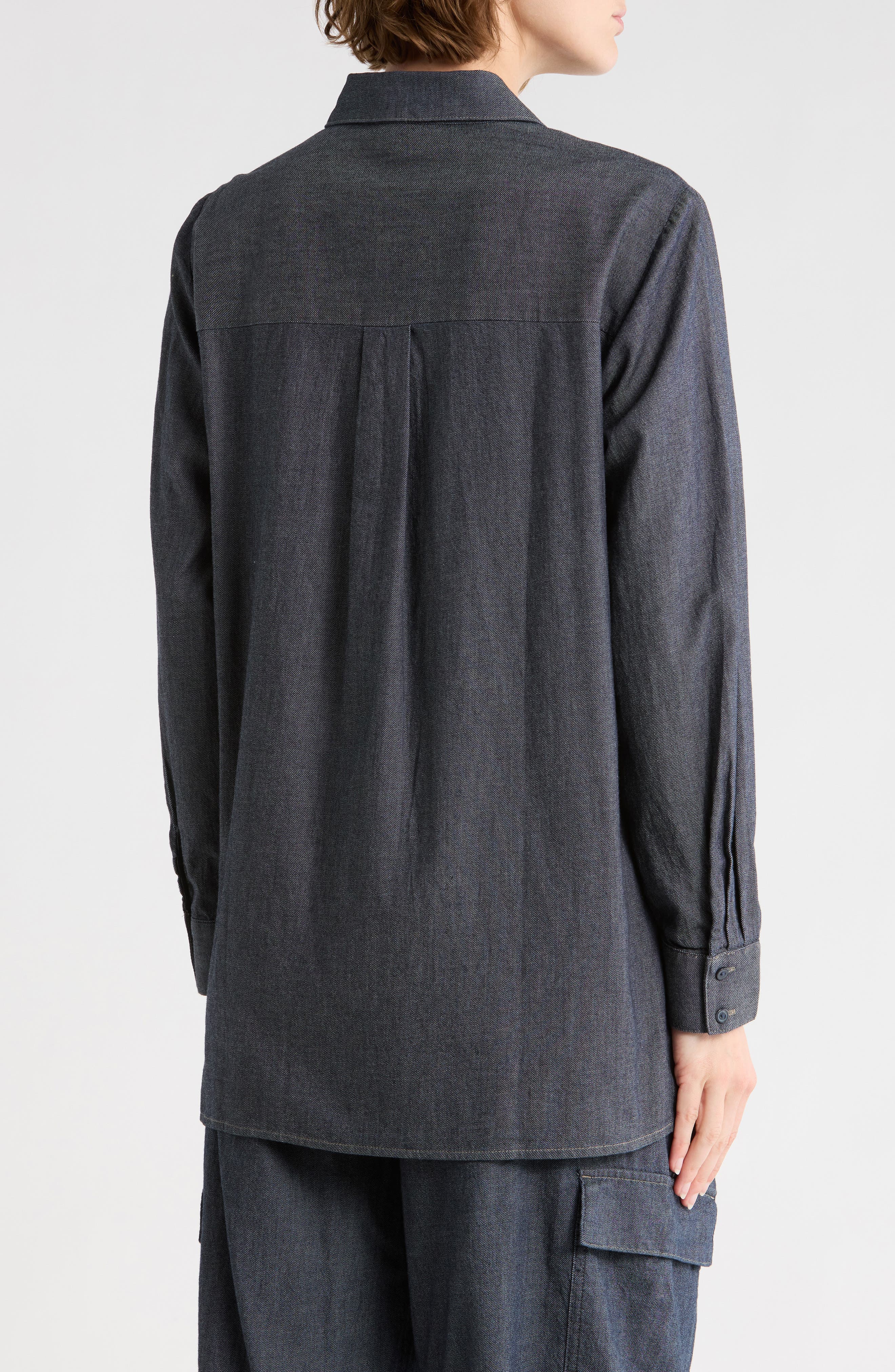 Eileen Fisher Classic Collar Button-Up Shirt