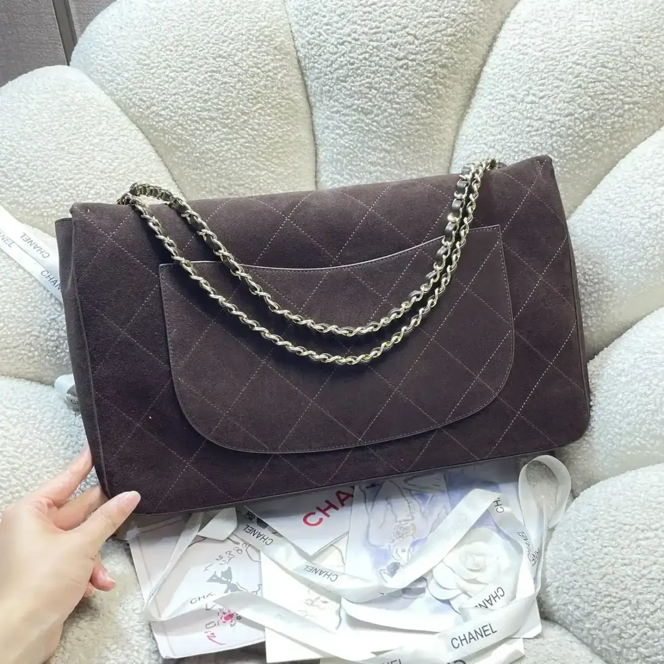 Chanel Classic Flap Grained Leather Tote Bag product photo from LabelPicks