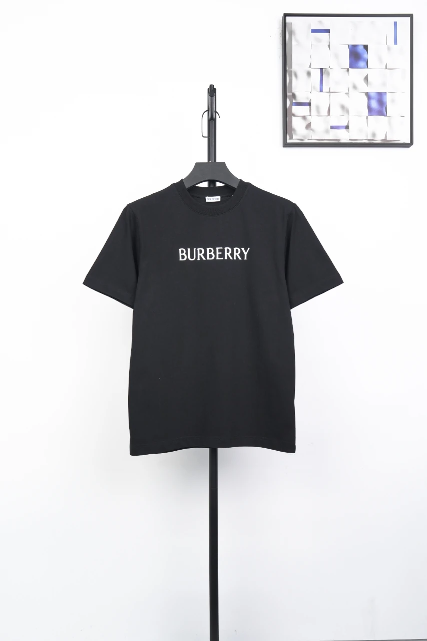 Burberry Black Letter Print Cotton Crewneck T-Shirt product photo from LabelPicks