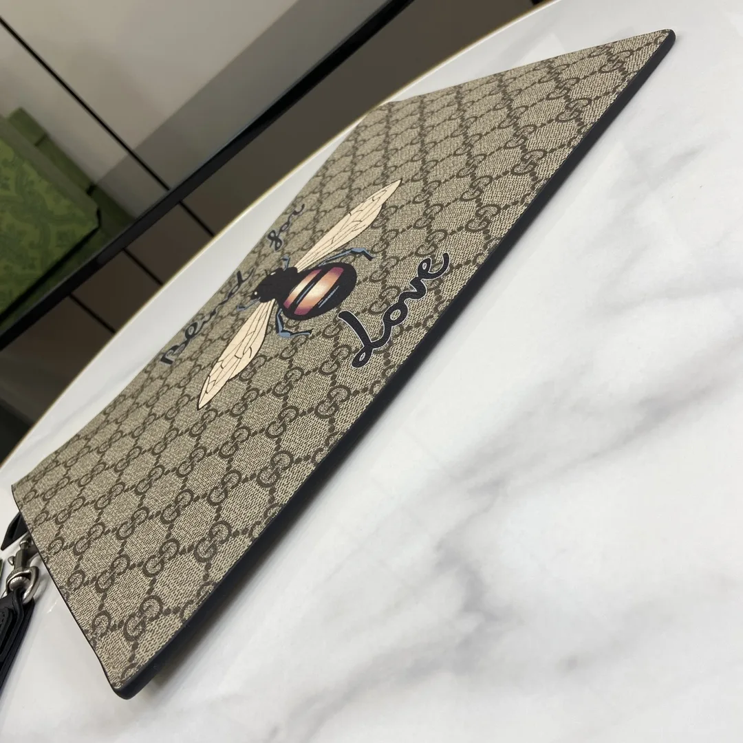 Gucci Ophidia Brown GG Supreme Canvas Clutch product photo from LabelPicks