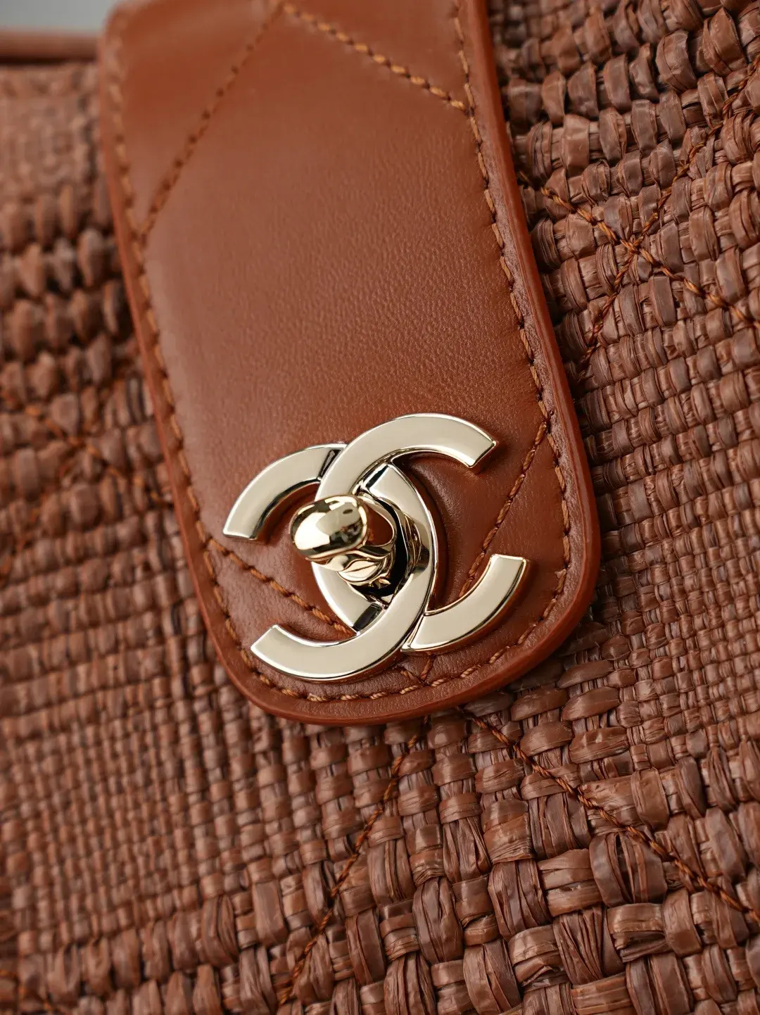 Chanel Straw Woven Shoulder Bag product photo from LabelPicks