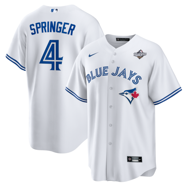 George Springer Toronto Blue Jays Nike 2025 World Series Home Replica Player Jersey - White