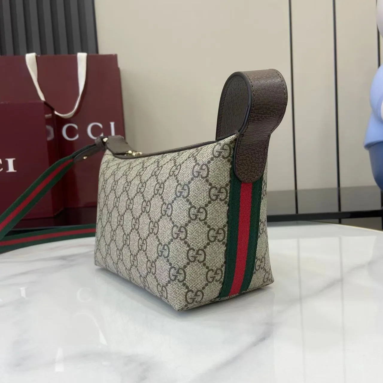 Gucci Ophidia Brown Monogram Canvas Crossbody Bag product photo from LabelPicks