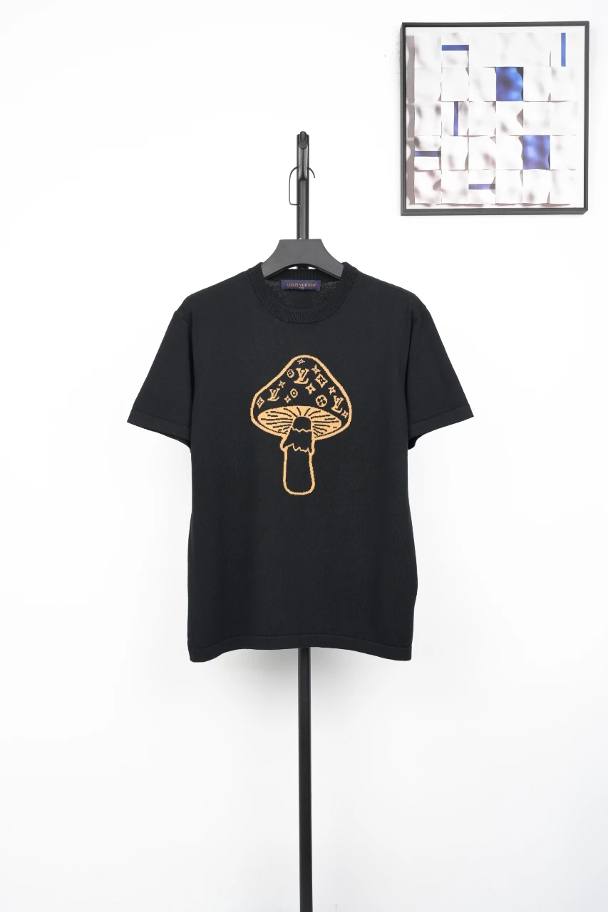 Louis Vuitton Black Monogram Mushroom Jacquard T-Shirt product photo from LabelPicks