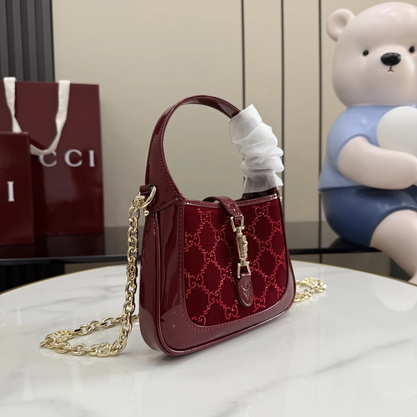 Gucci Satin Jackie Crossbody Bag product photo from LabelPicks
