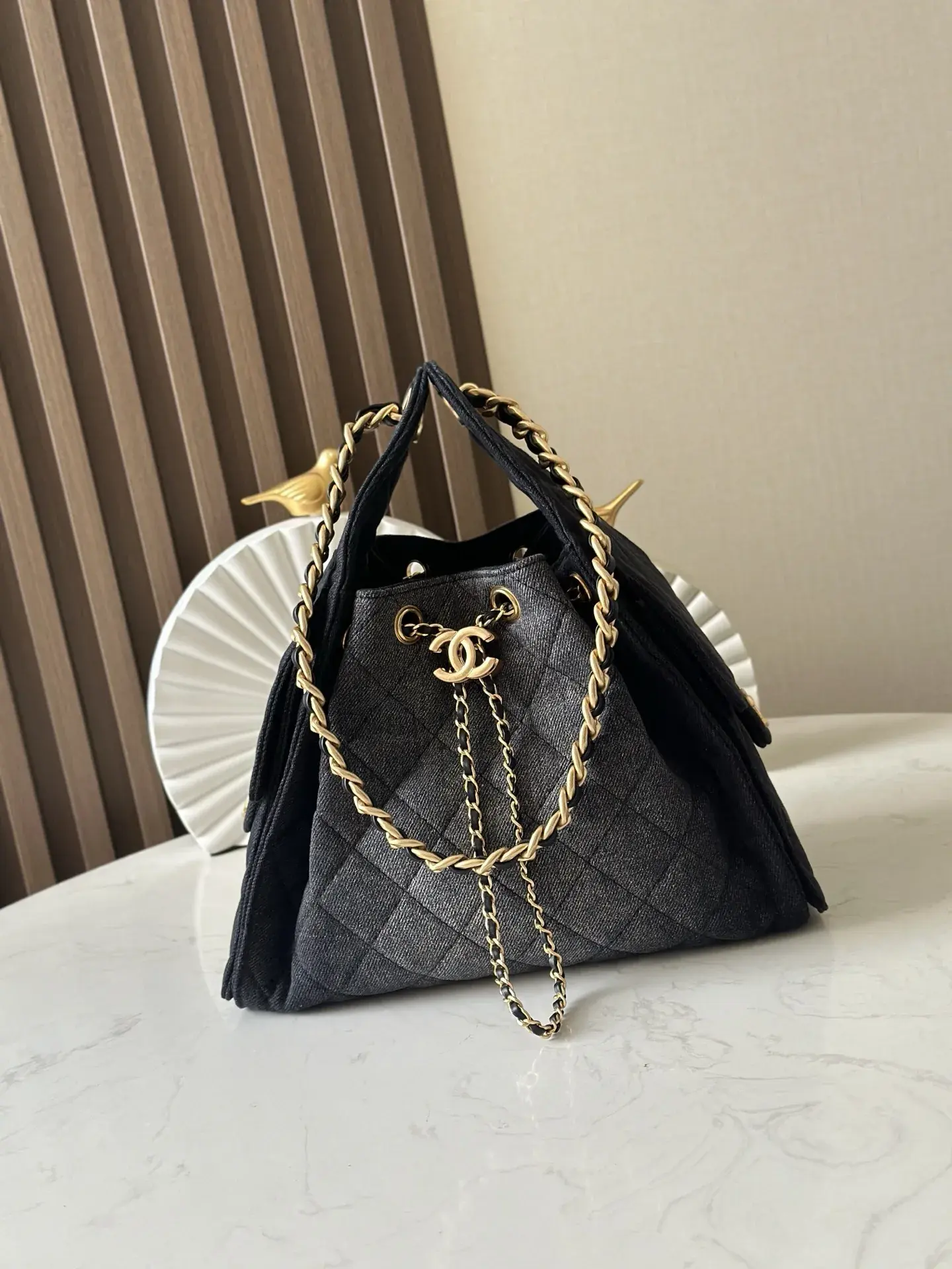 Chanel Black Quilted Leather Hobo Bag product photo from LabelPicks