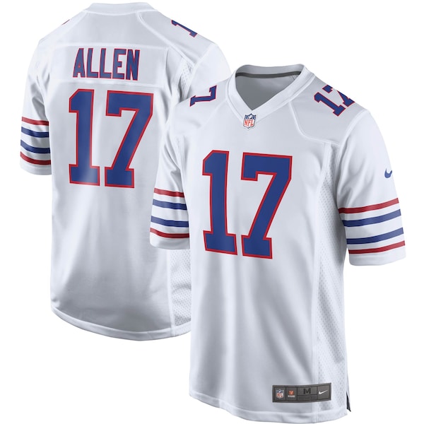 Josh Allen Buffalo Bills Nike Alternate Game Player Jersey - White/Red/Royal