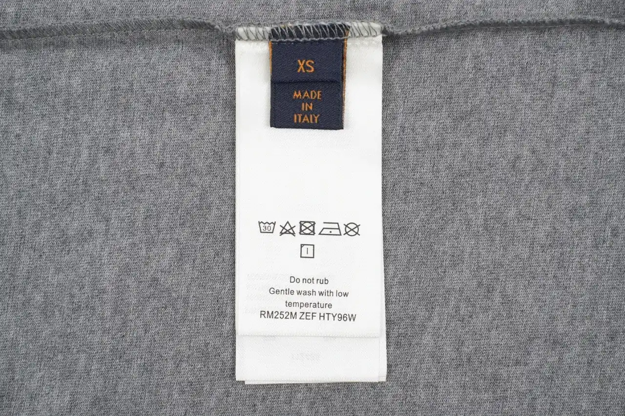 Louis Vuitton Grey Badge Print T-Shirt product photo from LabelPicks