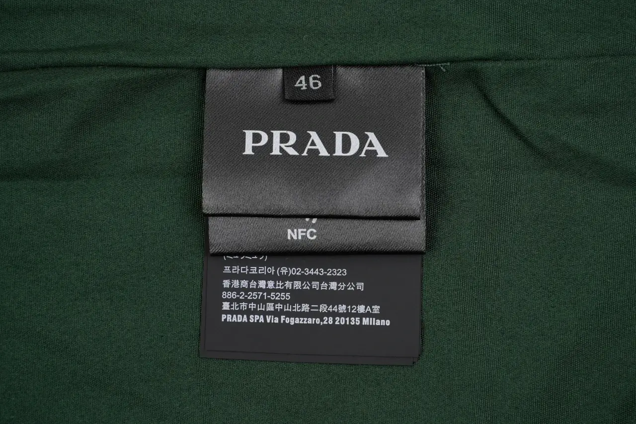 Prada Navy Zip Jacket with Green Lining product photo from LabelPicks