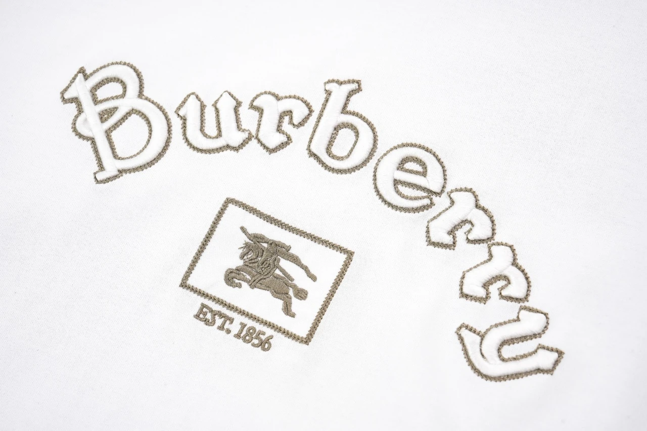Burberry White Arched Letter Equestrian Knight Print T-Shirt product photo from LabelPicks