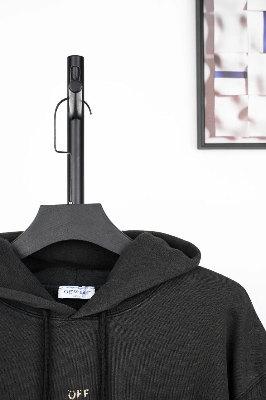 Off-White Black Saint Matthew Painting Graphic Hoodie product photo from LabelPicks