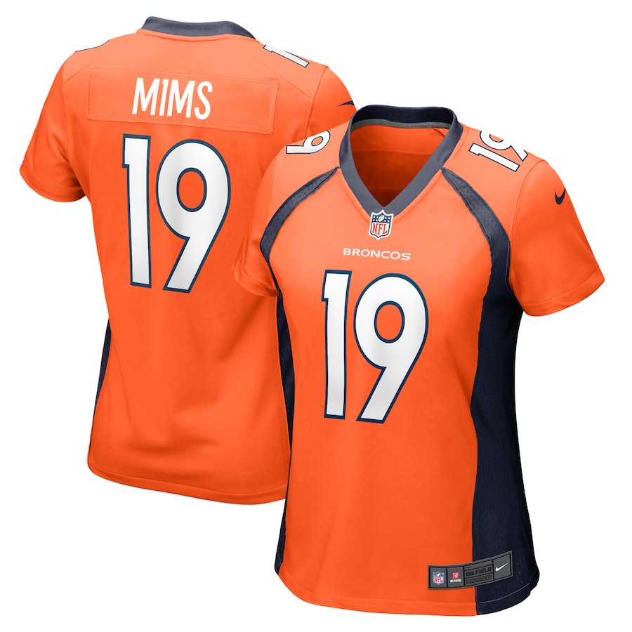 Marvin Mims Jr Denver Broncos Nike Women's Team Game Jersey -  Orange