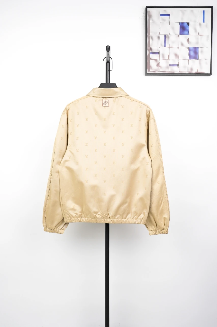 Louis Vuitton Khaki Lustrous Jacquard Zip Jacket product photo from LabelPicks
