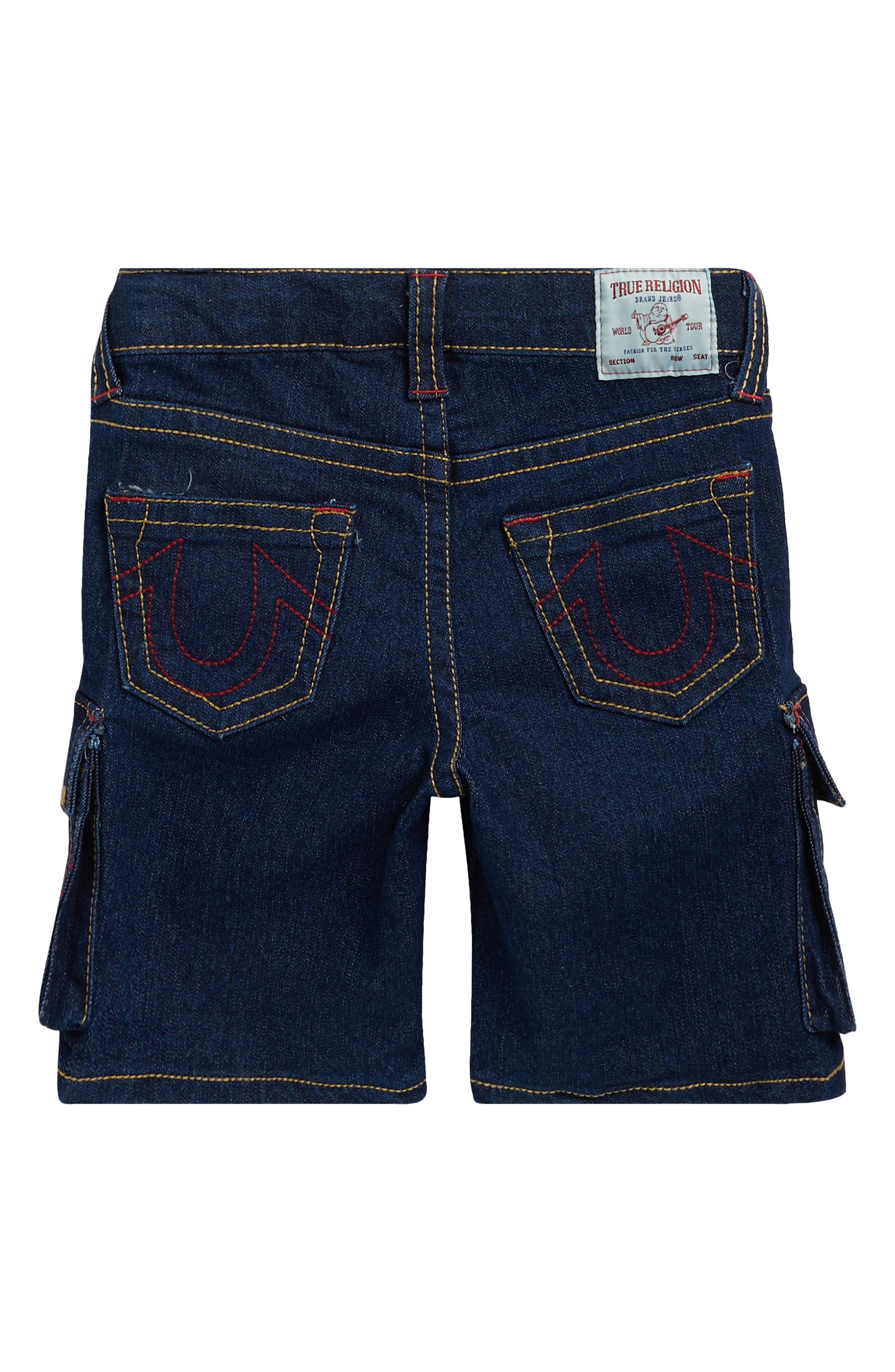 True Religion Kids' Studded Denim Cargo Shorts