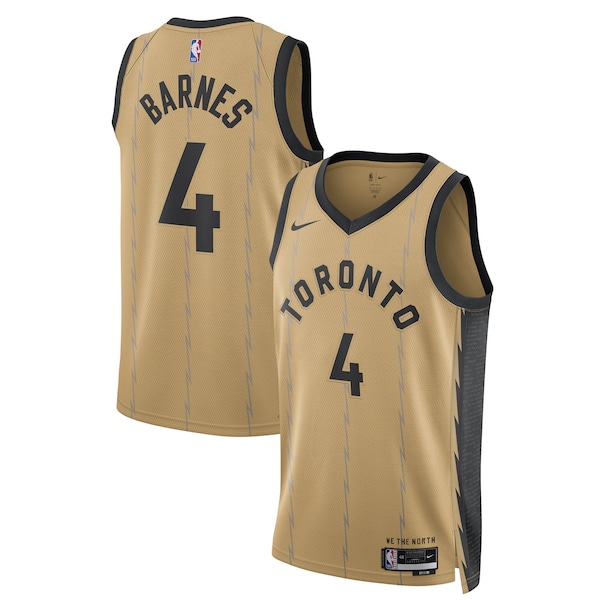 Scottie Barnes Toronto Raptors Nike Unisex 2023/24 Swingman Jersey - Gold - City Edition