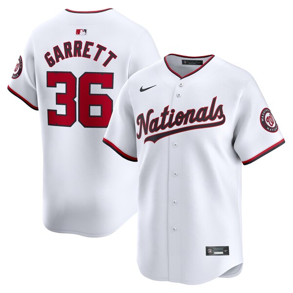 Stone Garrett Washington Nationals Nike Home Limited Player Jersey - White