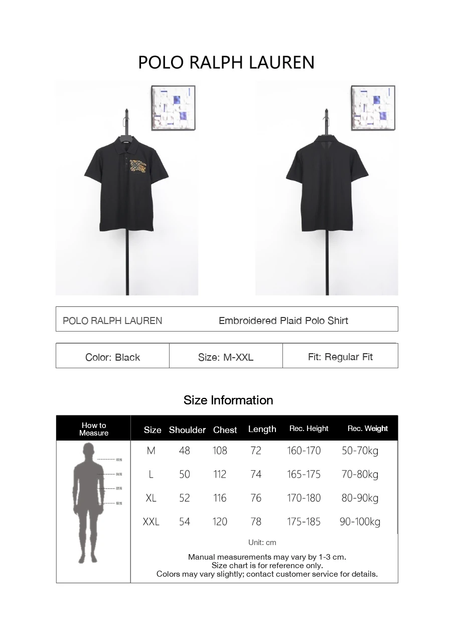Burberry Black Check Equestrian Knight Embroidered Polo Shirt product photo from LabelPicks