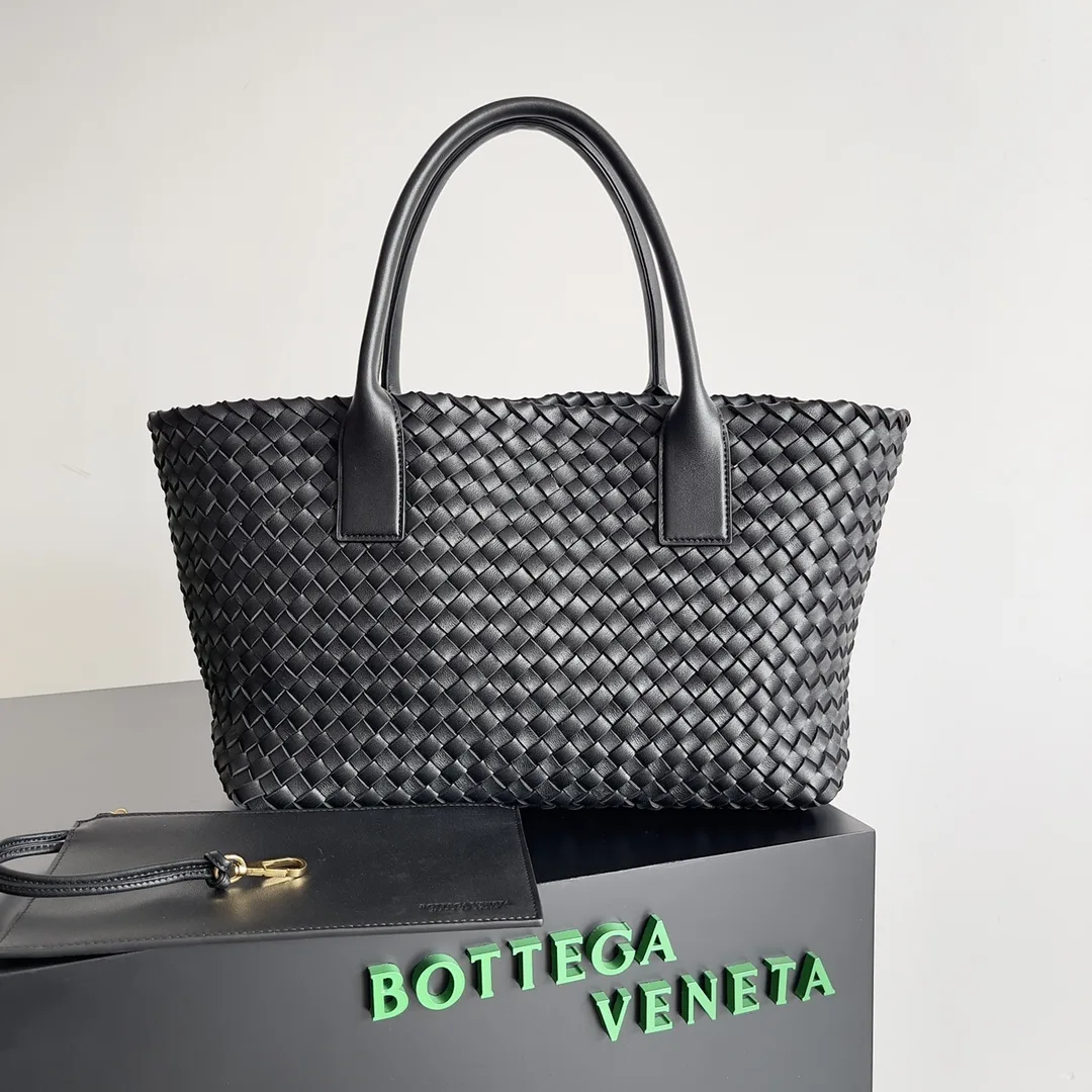 Bottega Veneta Intrecciato Woven Leather Cabat Tote Bag product photo from LabelPicks