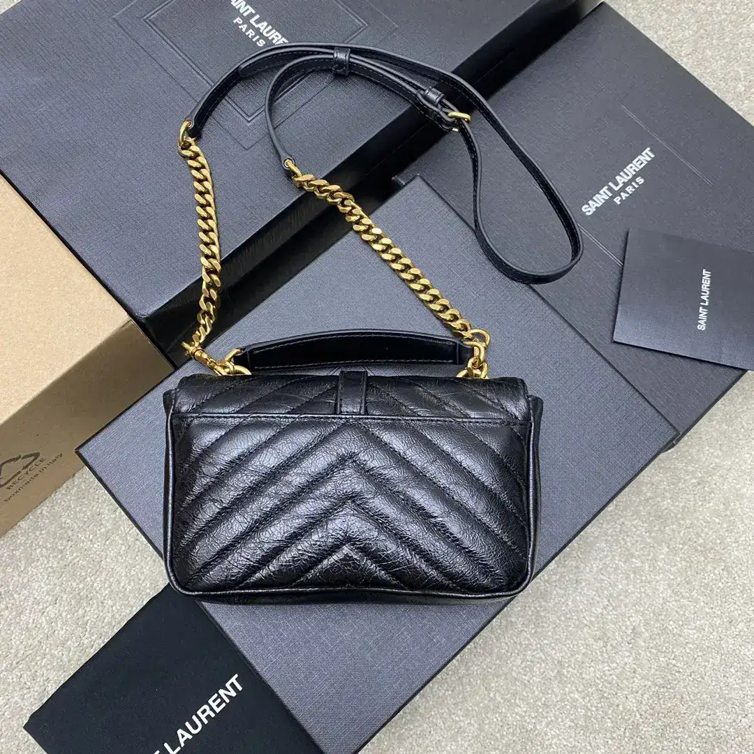 Saint Laurent Black College Shoulder Bag product photo from LabelPicks