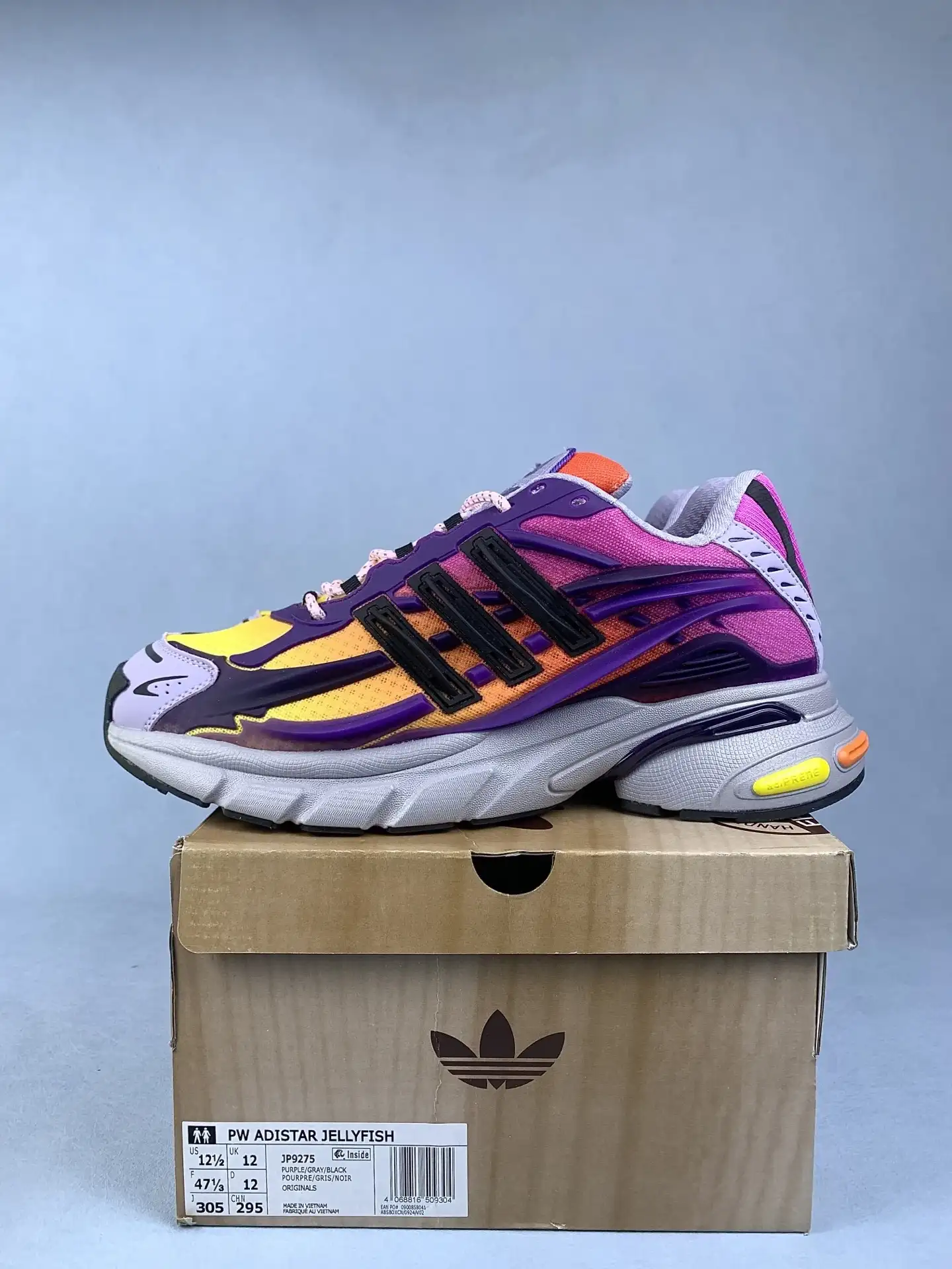Pharrell Williams x adidas Adistar Jellyfish Purple Black Grey Shoes product photo from LabelPicks