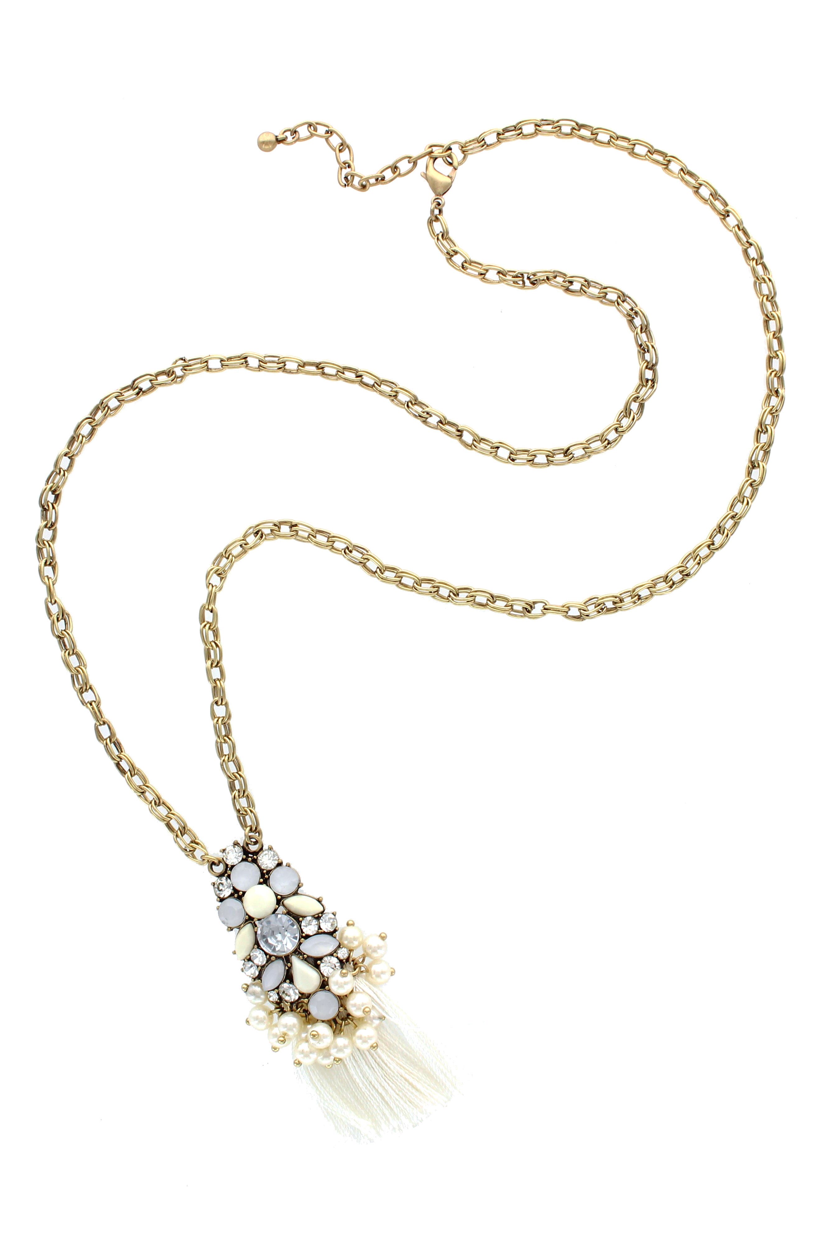 OLIVIA WELLES Vianna Tassel Necklace