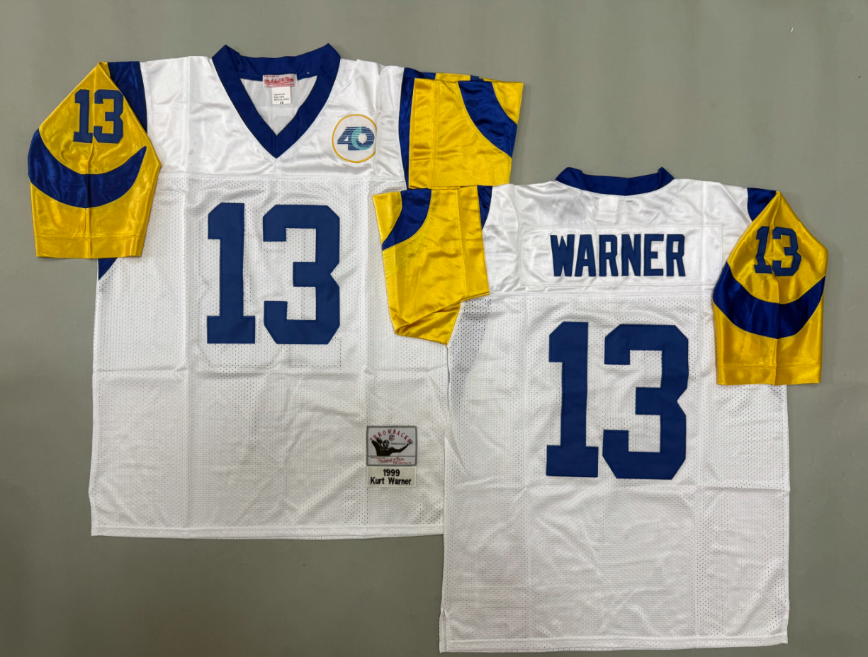 Kurt Warner Los Angeles Rams Authentic Throwback Retired Player Jersey