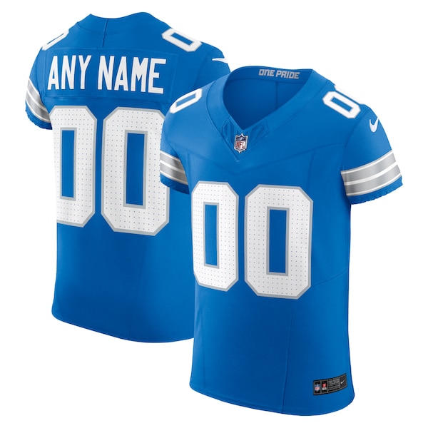 Detroit Lions Nike Team Vapor F.U.S.E. Elite Custom Jersey -  Blue/Black