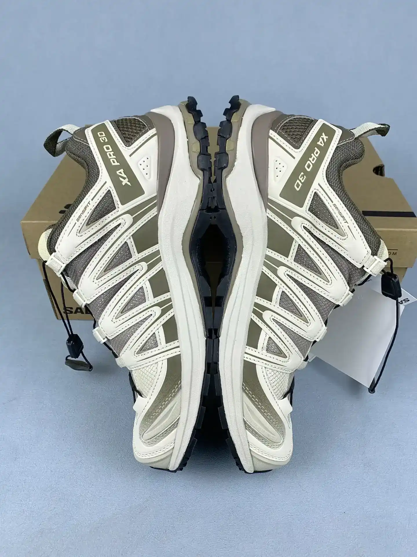 Salomon XA PRO 3D “Stone Gray Almond Milk” Shoes product photo from LabelPicks
