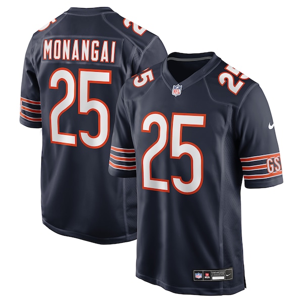 Kyle Monangai Chicago Bears Nike Team Game Jersey -  Navy