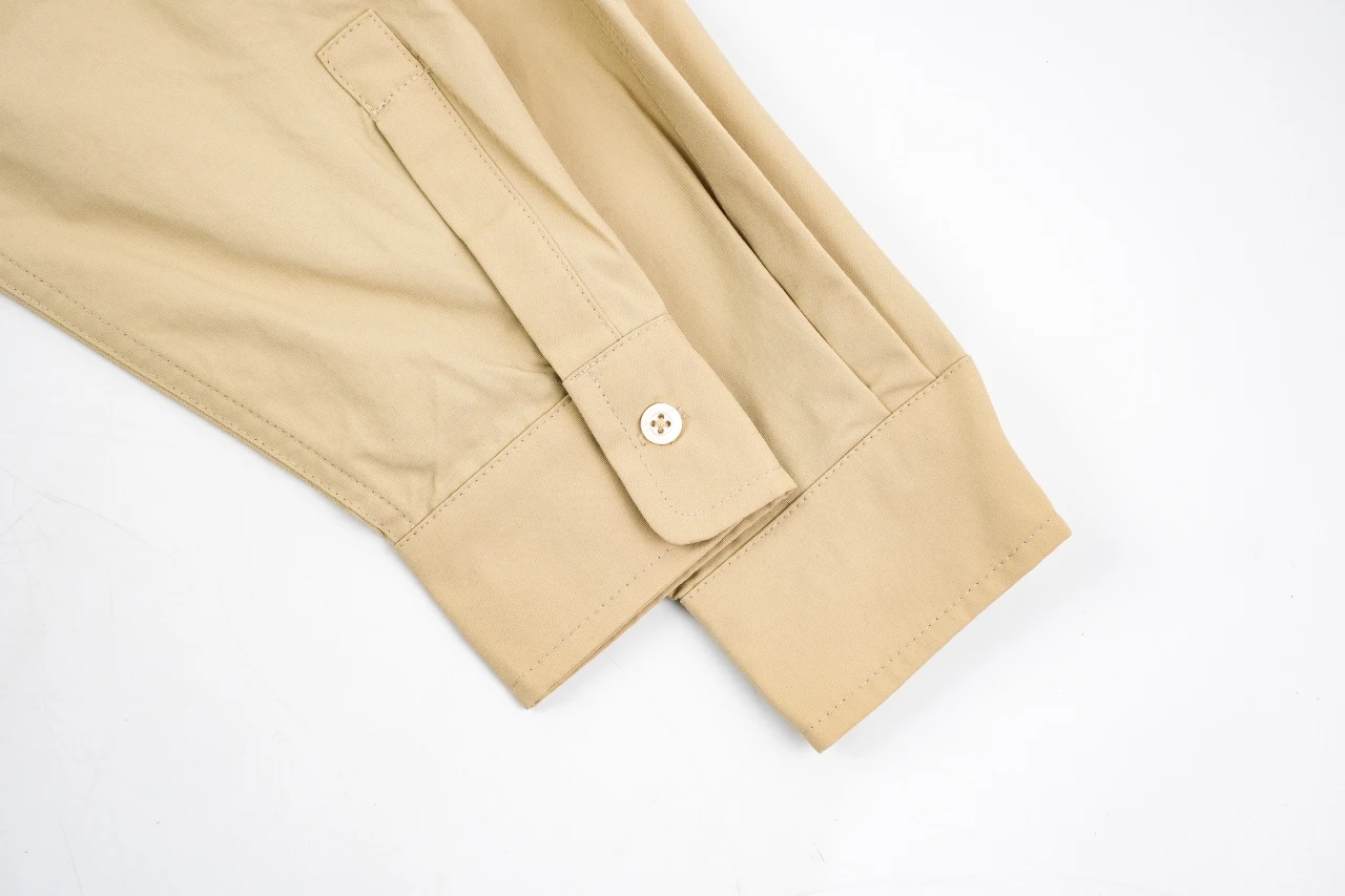 Miu Miu Khaki Bow Poplin Long Sleeve Shirt product photo from LabelPicks