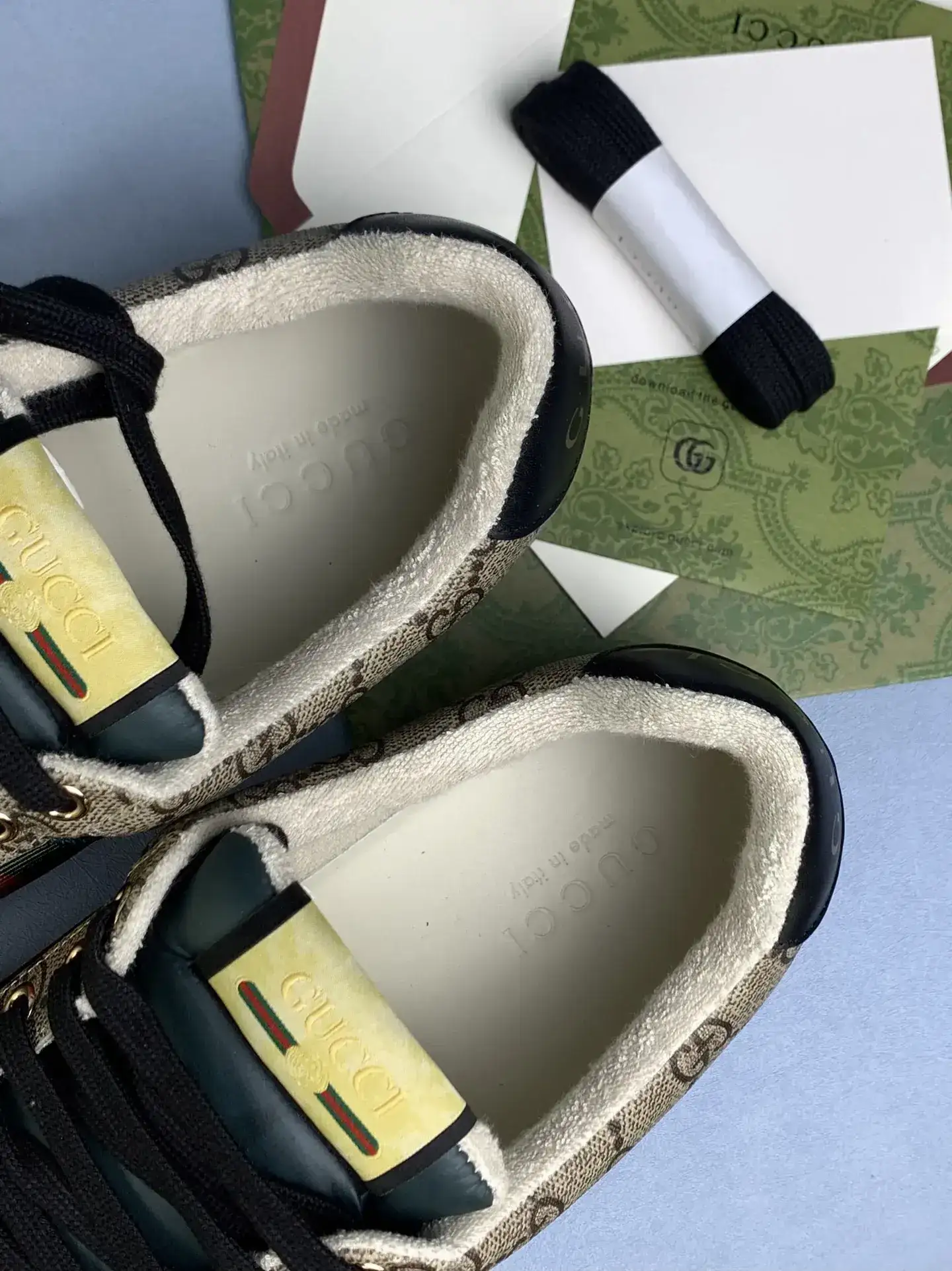 Gucci Ace embroidered GG Supreme sneaker with bee product photo from LabelPicks