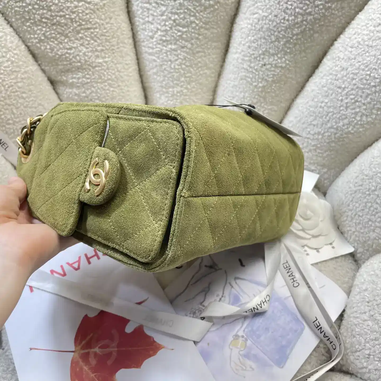Chanel Gold Denim Hobo Bag product photo from LabelPicks