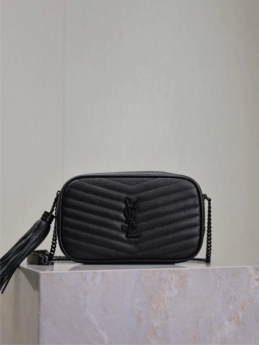 Saint Laurent Black Calfskin Shoulder Bag product photo from LabelPicks