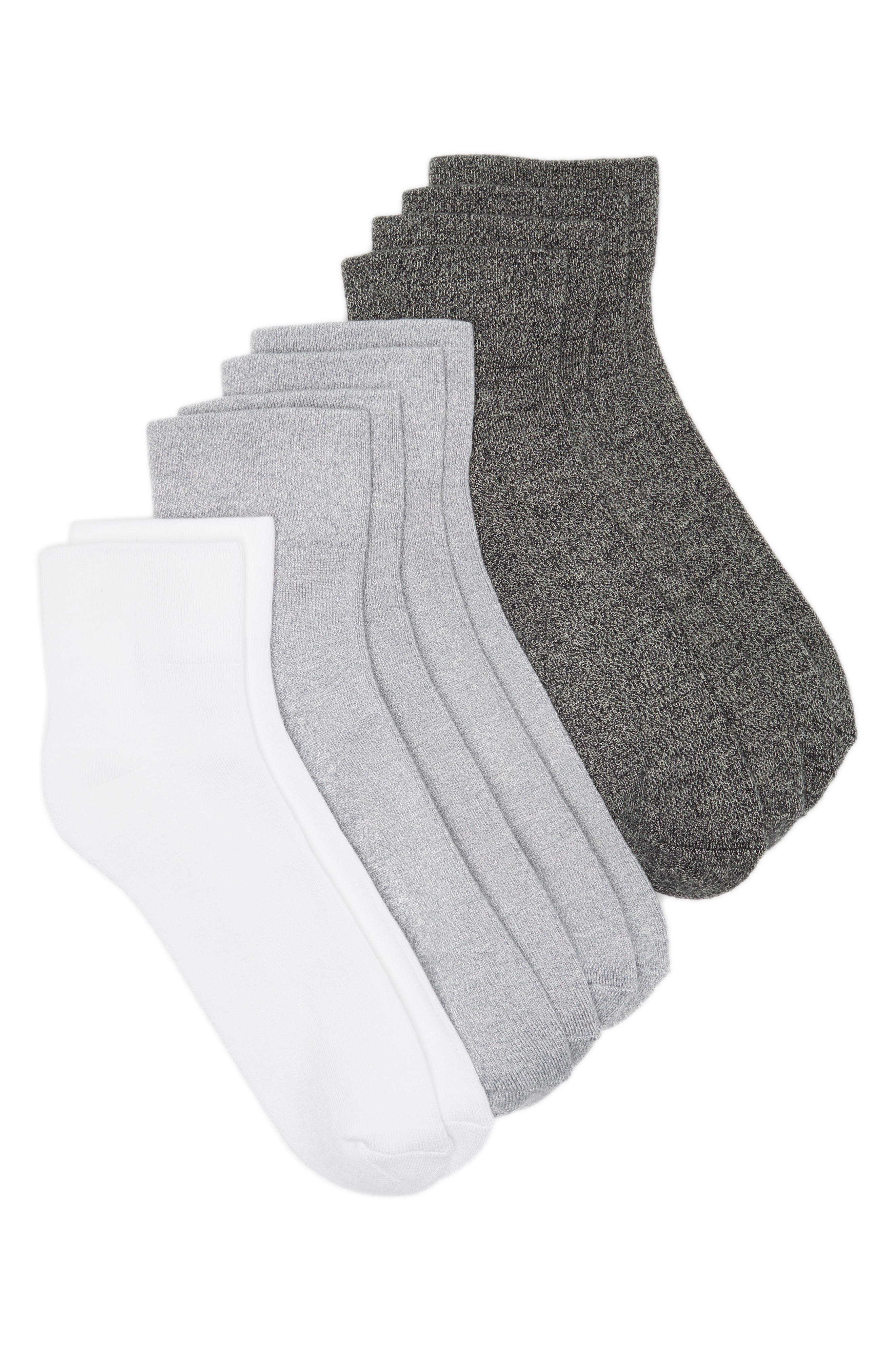 NORDSTROM RACK 5-Pack Pillow Sole Quarter Socks