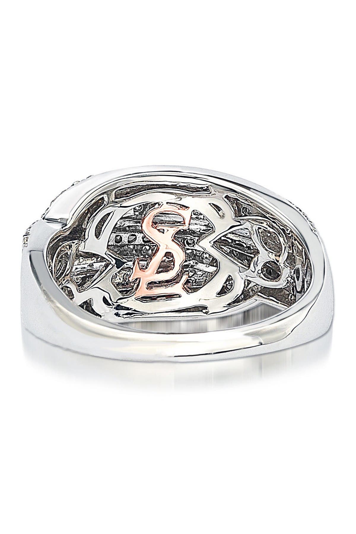 SUZY LEVIAN Sterling Silver Pave Set CZ Ring